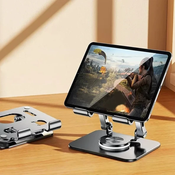 Ally H07 Katalanabilir Alüminyum Tablet ve Telefon Tutucu Standı-1852 ürün görseli 1