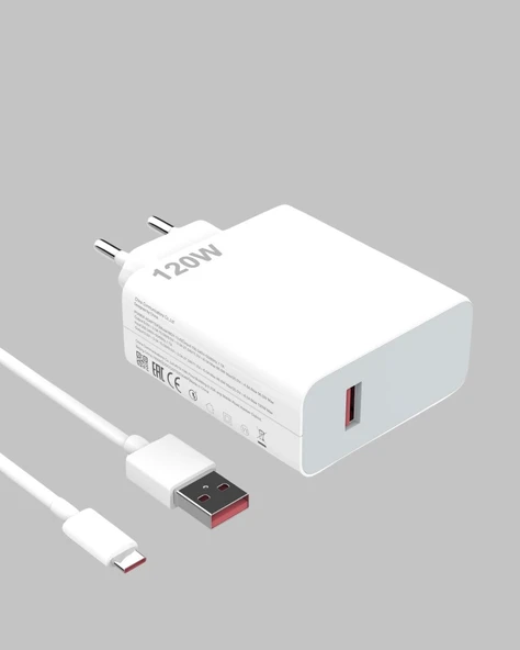 120W Hızlı Şarj Başlığı Ultra Güçlü Type-C Adaptör Kablo Dahil ürün görseli 1