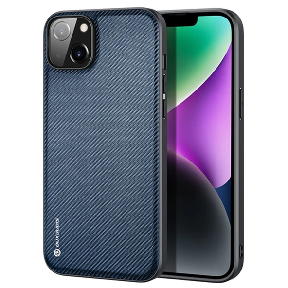 Dux Ducis Fino Serisi iPhone 14 Plus 6.7 inç Kılıf Premium Dokuma Silikon Kılıf-1852 ürün görseli 1
