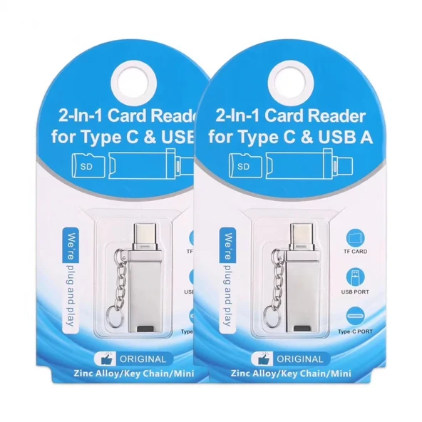 Ally 2in1 Usb Type-C Kart Okuyucu Card Reader-1852 - Resim 4
