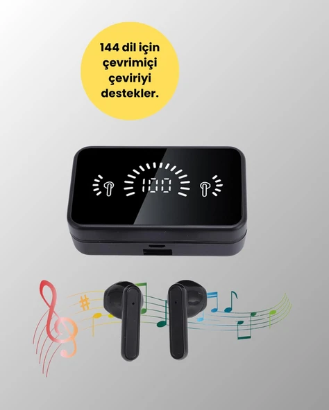 Bluetooth 5.4 Kablosuz Kulaklık – Gürültü Engelleme ve Dokunmatik Kontrol ürün görseli 1