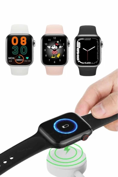 Akıllı Saat Yeni Nesil Android ve İOS Uyumlu Titreşim Modlu Alarm Kronometre ürün görseli 1