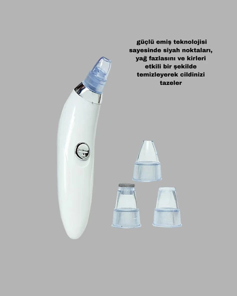 Dermaroller ve Vakumlu Siyah Nokta Temizleme Cihazı 2’li Cilt Bakım Seti ürün görseli 1