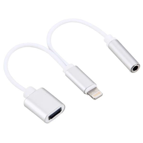iPhone 14-13-12-11 3.5mm Kulaklık ve Şarj Dönüştürücü-1852 ürün görseli 1