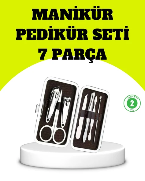 Paslanmaz Çelik Kişisel Bakım Seti – 7 Parça - Resim 2