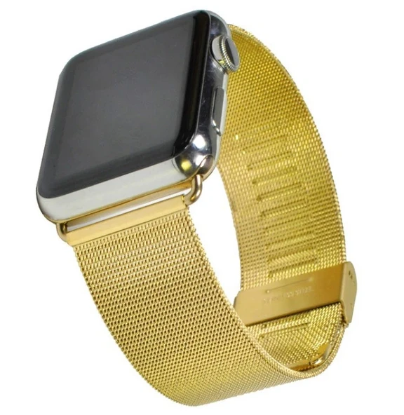 Ally Apple Watch 7-8 41mm 6-5-4 40mm Kayış Kordon Milano Metal Klasik Kopça 3-2-1 38mm-1852 ürün görseli 1