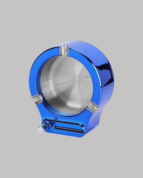 Yuvarlak Metal Küllük Çakmak Entegreli Dayanıklı Yapı ürün görseli 1