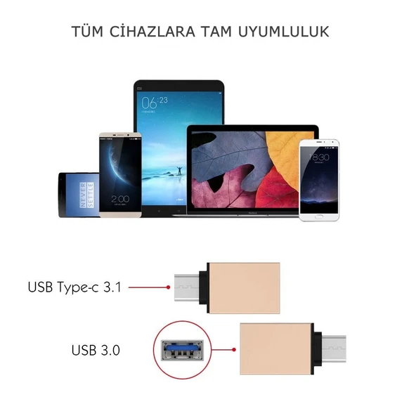 Ally Usb Type C Otg Converter Çevirici Başlık-1852 ürün görseli 1