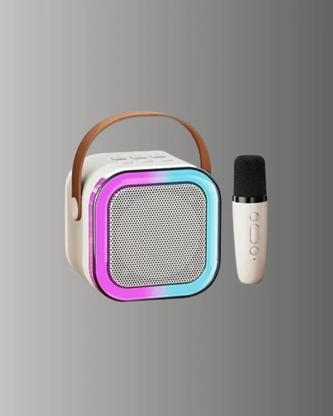 Kablosuz Karaoke Mikrofon Hoparlör Seti Güçlü Ses Çıkışı ürün görseli 1