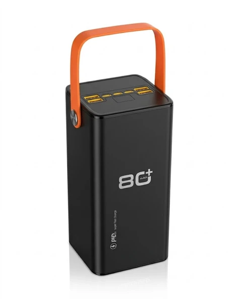 Yüksek Kapasiteli Powerbank 80000 mAh Hızlı Şarj Özellikli Çok Portlu Taşınabilir Şarj Cihazı ürün görseli 1