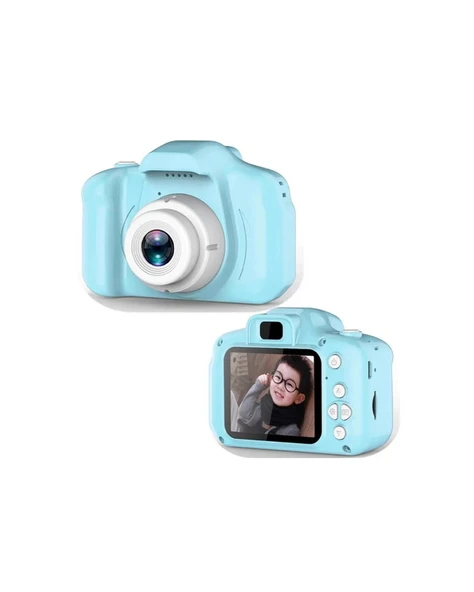 Mavi HD Taşınabilir Mini Kamera Video Kayıt ve Fotoğraf Çekim Özellikli ürün görseli 1