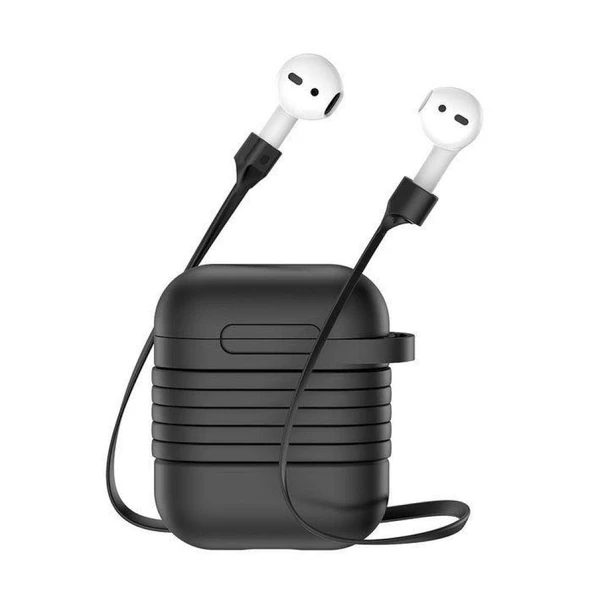 Baseus Airpods İçin Strap Kulaklık Askısı+ Silikon Kılıf-1852 ürün görseli 1
