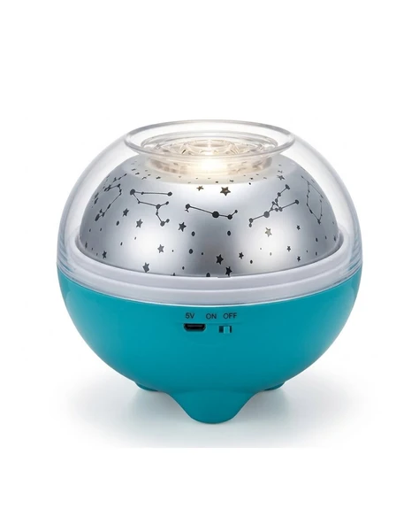 Çok Renkli LED Yıldız Projektör Gece Lambası Bluetooth Müzik Çalar ve Kumandalı Kontrol ürün görseli 1