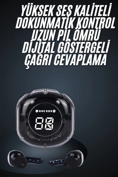 Ultrapods Led Göstergeli Oyuncu Kulaklığı ANC Destekli Bluetooth 5.3 ürün görseli 1