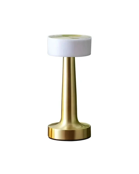 Gold Kare LED Masa Lambası Şarjlı Dimmer Kontrollü Dekoratif Işık ürün görseli 1