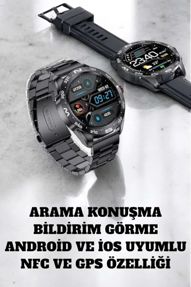 Akıllı Saat Arama Cevaplayan Titreşim Özelliğiyle Bildirim Görebilen ürün görseli 1