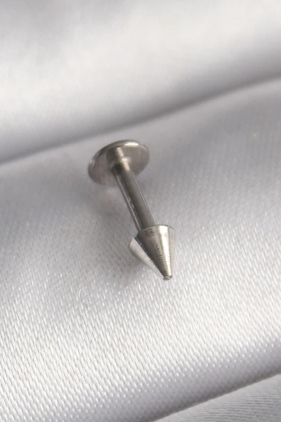 316L Çelik Gümüş Renk Çivi Model Piercing -1492 ürün görseli 1