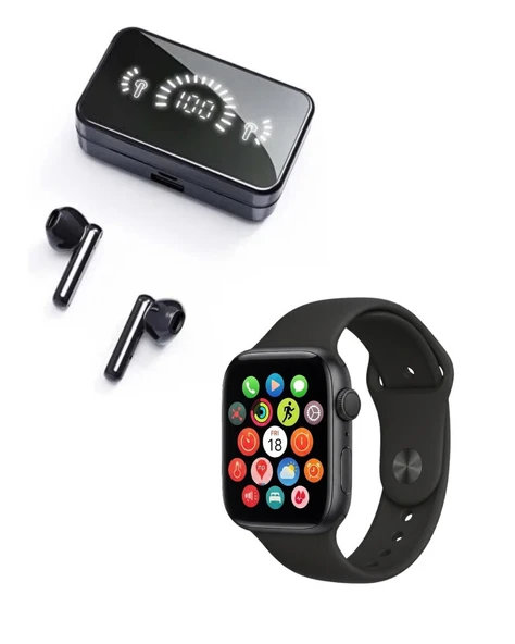Spor ve Günlük Kullanıma Uygun Akıllı Saat ve Bluetooth Kulaklık Seti Yüksek Performans ürün görseli 1