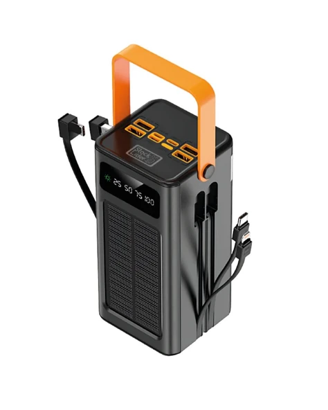 80.000 Solar Şarj Özellikli Yüksek Kapasiteli Powerbank Hızlı Şarj Destekli ürün görseli 1