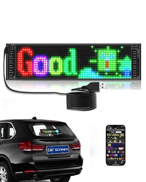 Akıllı LED Ekran Paneli Uygulama Kontrollü Yazı ve Animasyon Gösterimi ürün görseli 1