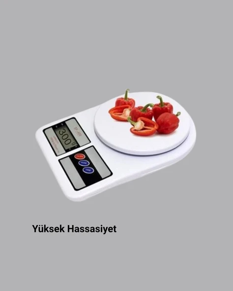 Hassas Dijital Mutfak Tartısı – 1g Doğruluk LCD Ekran Otomatik Kapanma ürün görseli 1