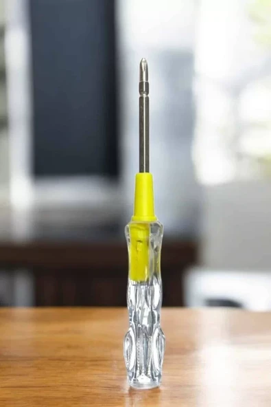 Test Cihazı Kontrol Kalemi Çift Başlıklı Şeffaf Elektrik Testi ürün görseli 1
