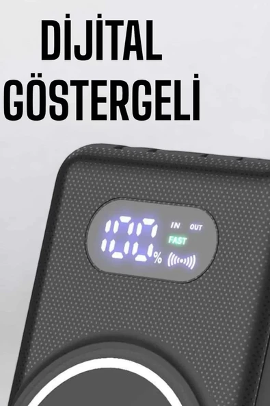 10.000 Mah Powerbank 4 Portlu Hızlı Şarj Dijital Göstergeli ürün görseli 1