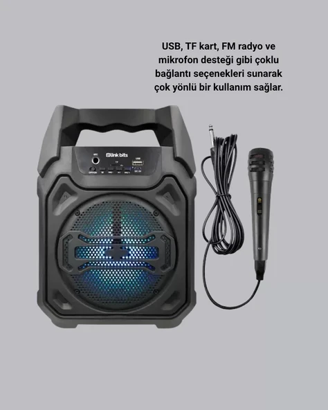 Taşınabilir Şarjlı Hoparlör – Bluetooth TWS ve Uzun Pil Ömrü ürün görseli 1