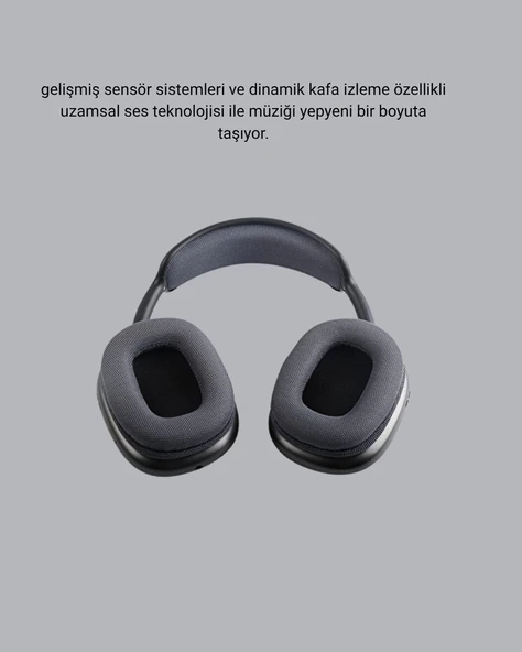 P9 Pro Plus Bluetooth Kulak Üstü Kulaklık – H1 Çipli Aktif Gürültü Engelleme Uzamsal Ses Desteği ürün görseli 1