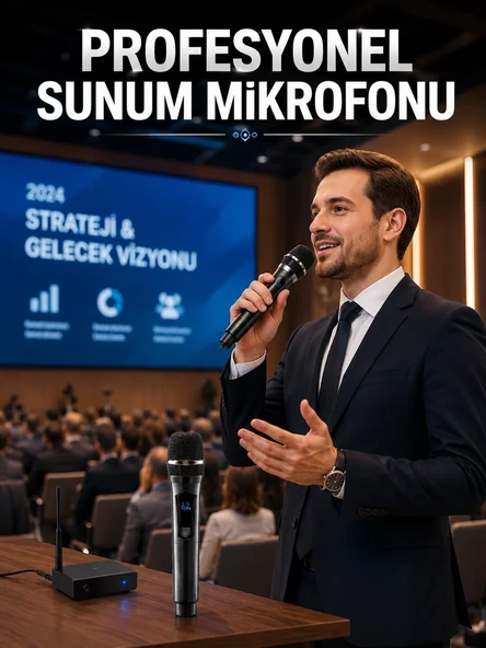 Çift Mikrofon Seti Profesyonel Ses Performansı - Resim 2