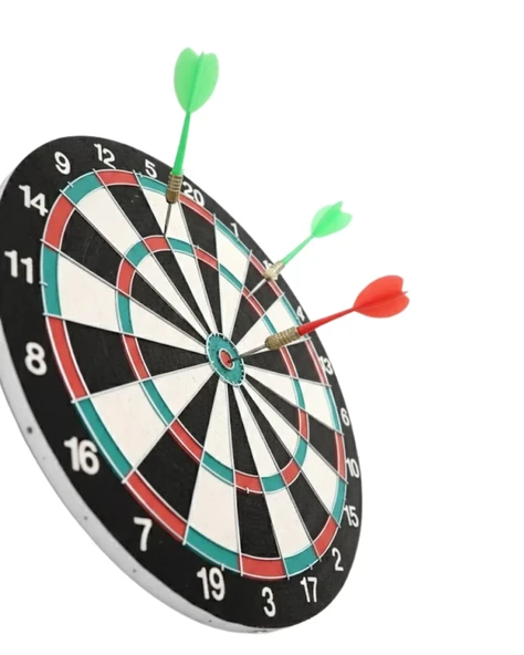Evde Ofiste ve Oyun Alanlarında Kullanıma Uygun Sağlam Ahşap Gövdeli Dart Tahtası ürün görseli 1