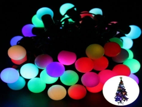 5 Metre 28 Led Fişli Rgb Mini Top Led Siyah Kablo ürün görseli 1