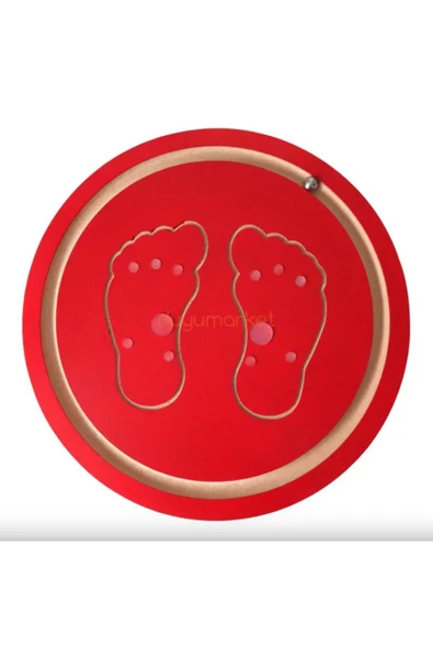 kayasan kids Montessori Ahşap Denge Tahtası - Yuvarlak Bilye Takip ürün görseli 1