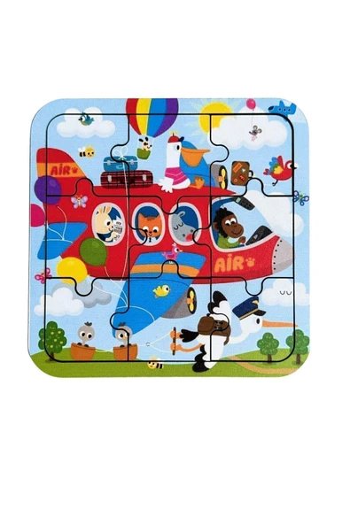 kayasan kids Uçakta Dostlar Puzzle ürün görseli 1