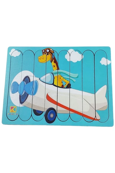 kayasan kids Uçan Zürafa Ahşap Stick Puzzle ürün görseli 1