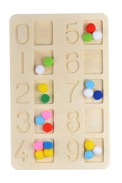 kayasan kids Montessori Eğitici Keçeli Rakamlar ürün görseli 1