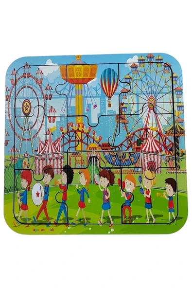 kayasan kids Lunapark Ahşap Puzzle ürün görseli 1