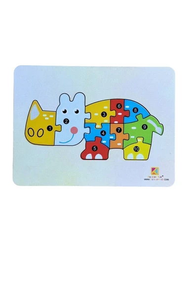 kayasan kids Su Aygırı Numaralı Puzzle ürün görseli 1