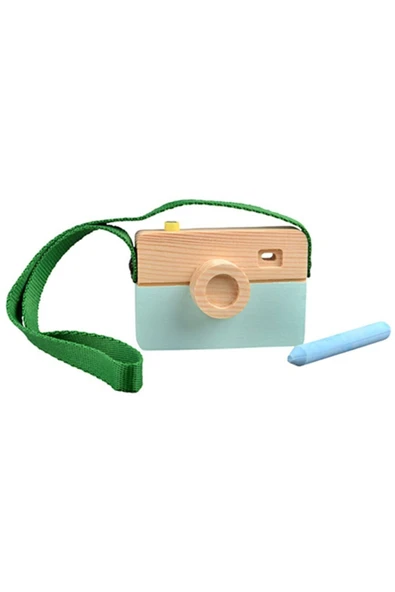 kayasan kids Ahşap Fotoğraf Makinesi Arkası Karatahtalı ürün görseli 1