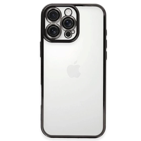 İphone 16 Pro Max Kılıf Razer Lensli Silikon - Siyah ürün görseli 1