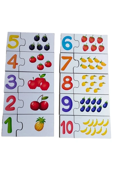 kayasan kids Montessori Sayı Eşleştirme Oyunu ürün görseli 1