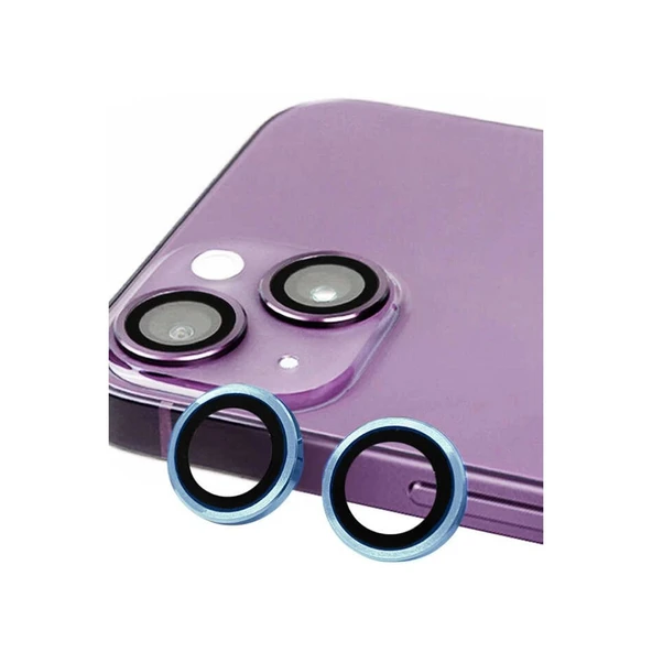 İphone 14 Raze Metal Kamera Lens - Mavi ürün görseli 1