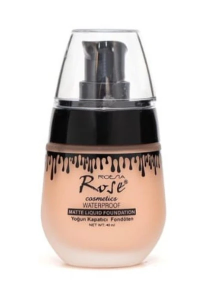 3B Trend Rose Waterproof Mat Likit Fondöten No:3 Yoğun Kapatıcı, Suya Dayanıklı, Uzun Süre Kalıcı ürün görseli 1