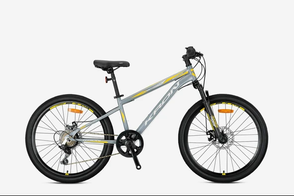 Kron VORTEX 4.0 20 Jant 7 Vites V-Fren Çelik Çocuk Bisikleti Nardo Gri Sarı 20 Jant Vitesli Bisiklet ürün görseli 1