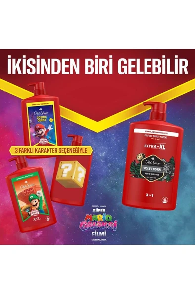 Old Spice Süper Mario 3’ü 1 Arada Duş Jeli 1000 ml - Resim 5
