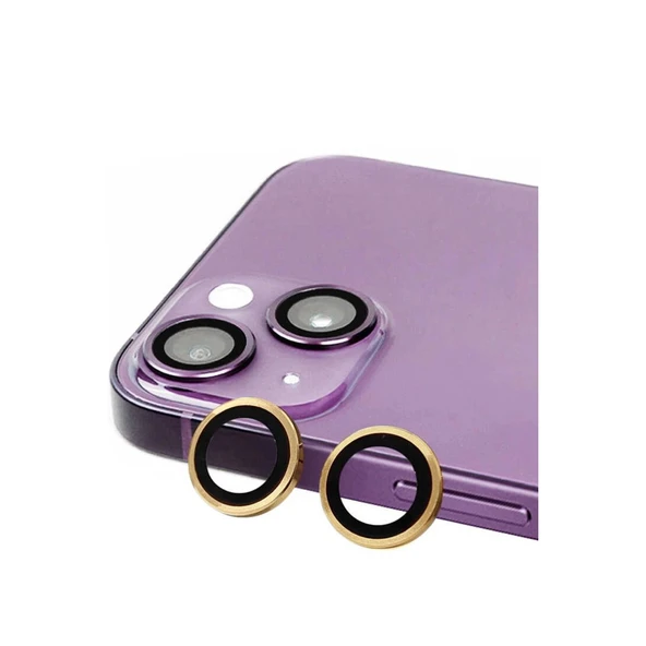 İphone 15 Plus Raze Metal Kamera Lens - Sarı ürün görseli 1