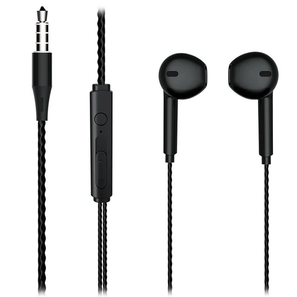 Lenovo Lecoo EH104B 3.5 Mm Jacklı Kablolu Kulak İçi Mikrofonlu Kulaklık Siyah ürün görseli 1