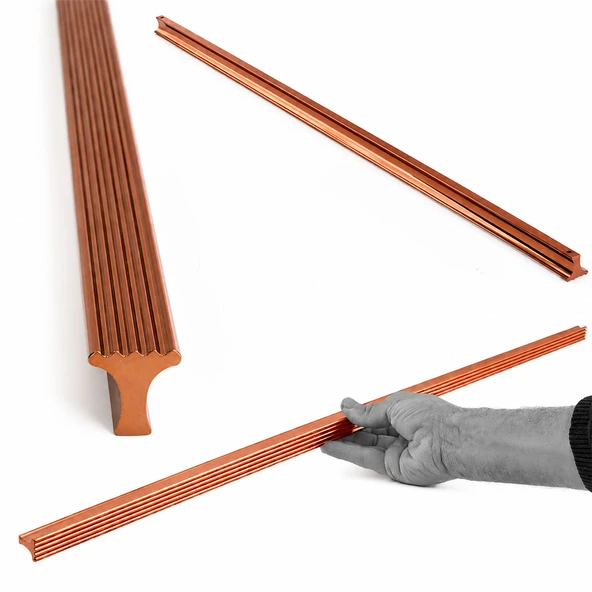 FOÇA Bronz Uzun Çekmece Kulp 992 mm Metal Dolap Kulpu Mutfak Banyo Gardırop Mobilya Kolu ürün görseli 1