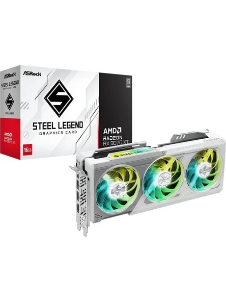Asrock RX 9070 XT Steel Legend 256 Bit GDDR6 16 GB Ekran Kartı ürün görseli 1