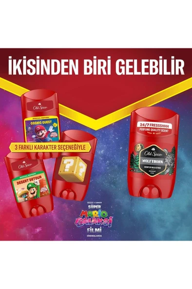 Old Spice Süper Mario Deodorant Stick 50 ml - Resim 5